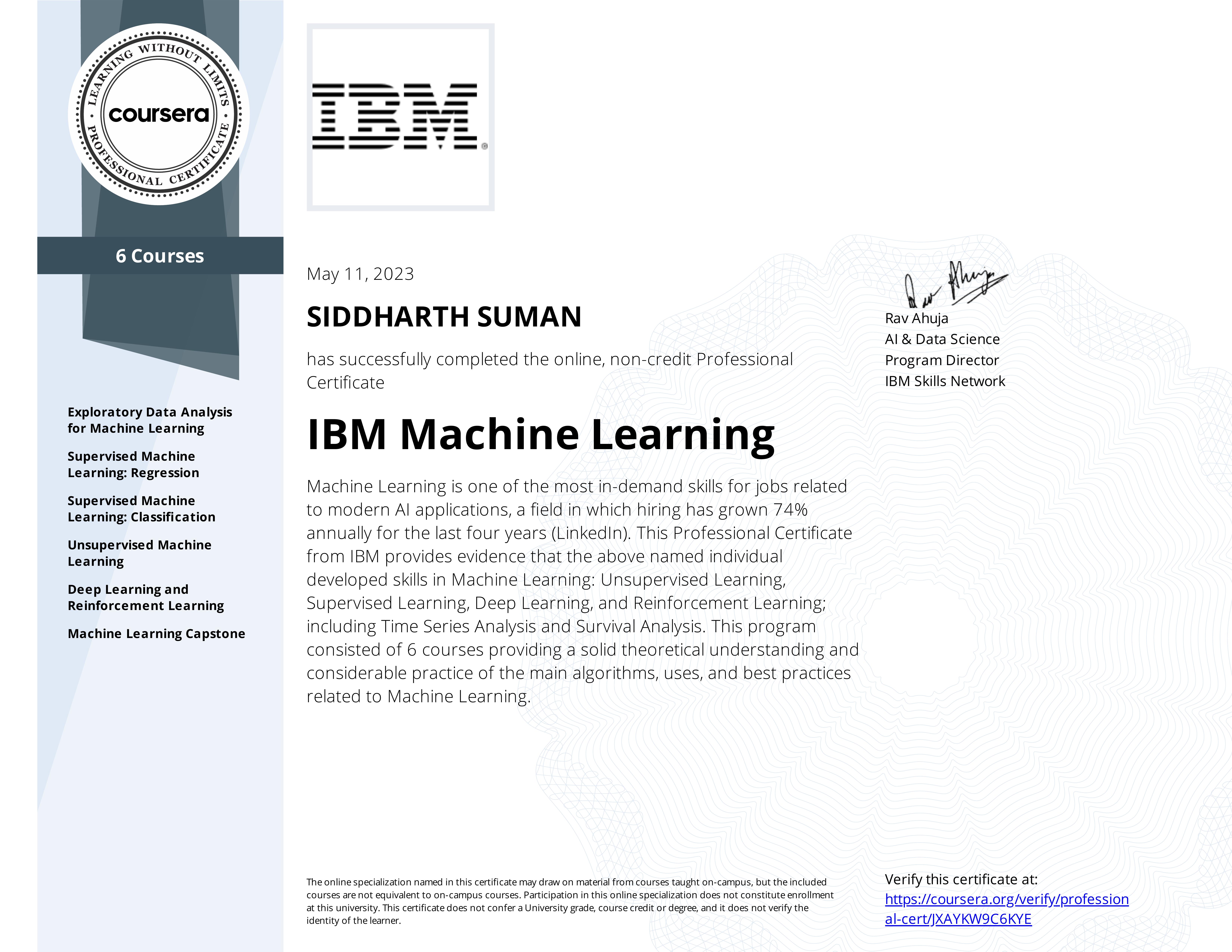 IBM Machine Learning