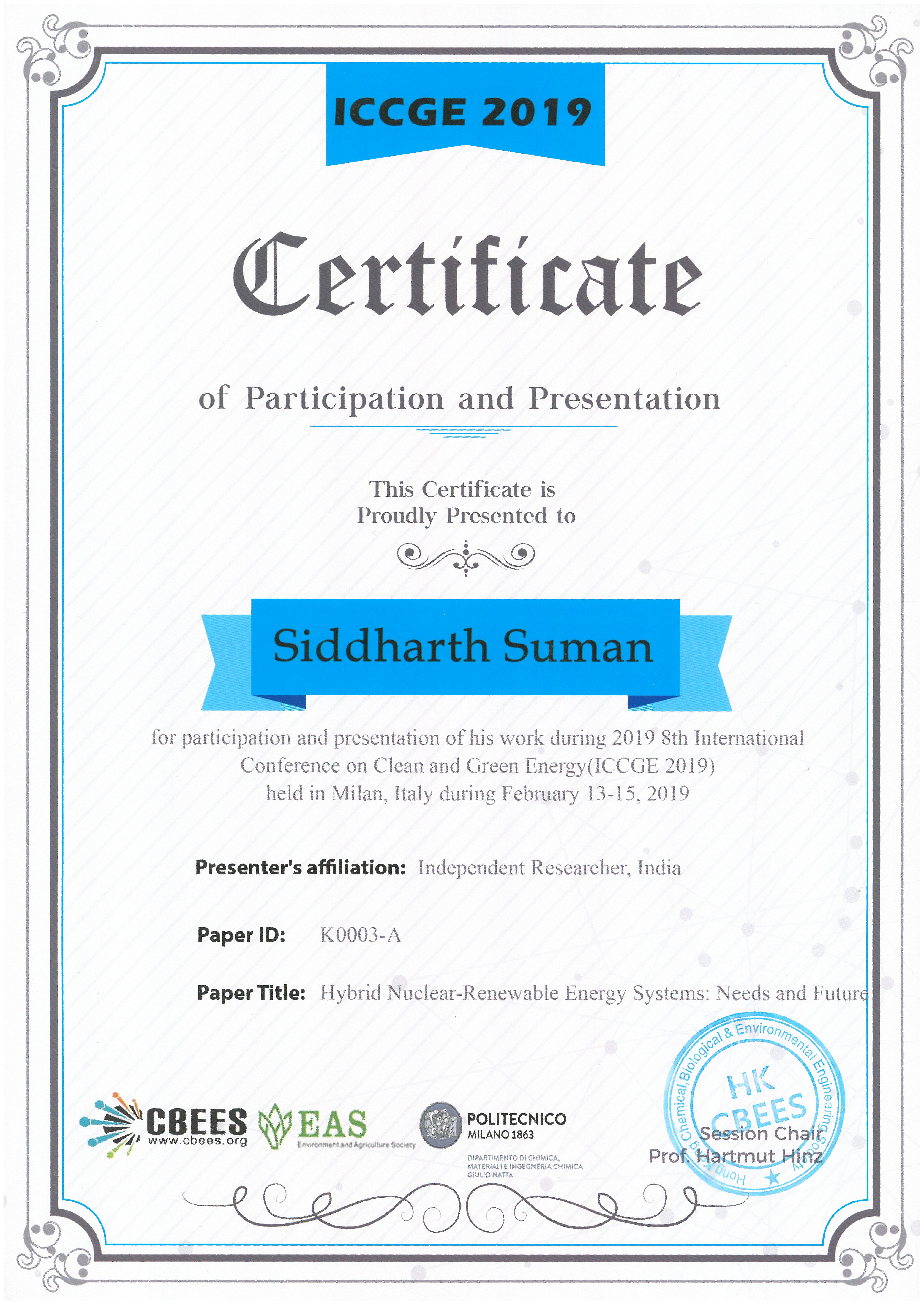 ICCGE 2019